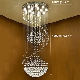 Moderne Kristall Deckenleuchte Pendelleuchte Indoor Kronleuchter Hause Hängende Beleuchtung Lampen Leuchten