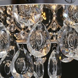 Eleganter moderner transparenter Kristall-Kronleuchter mit 4 Lichtern