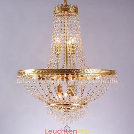 Traditionelles, klassisches galvanisiertes Merkmal für einen Kronleuchter aus Kristall im Mini-Stil aus Metall mit 9 Glühbirnen Traditionelles, klassisches galvanisiertes Merkmal für einen Kronleuchter aus Kristall im Mini-Stil aus Metall mit 9 Glühbirnen