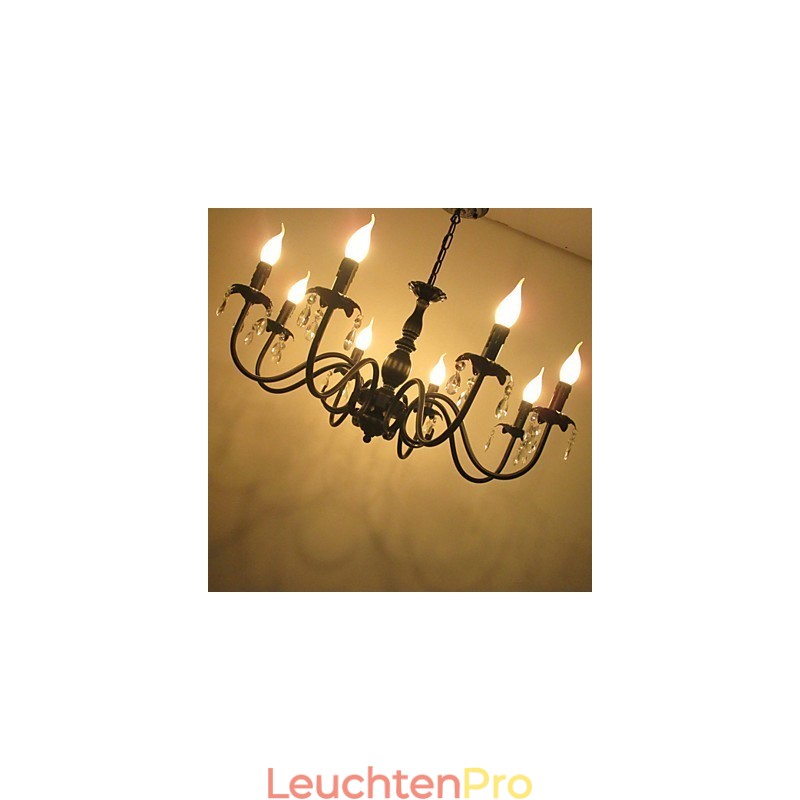 Europäischer Stil Kristallkerzenlampe Lampe Bekleidungsgeschäft Lampen und Laternen Dekoration Projekt Droplight