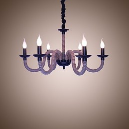 Loft Industrie Wind Vintage Eisen Lampen Geschäfte Kronleuchter Seil Kronleuchter Lichter
