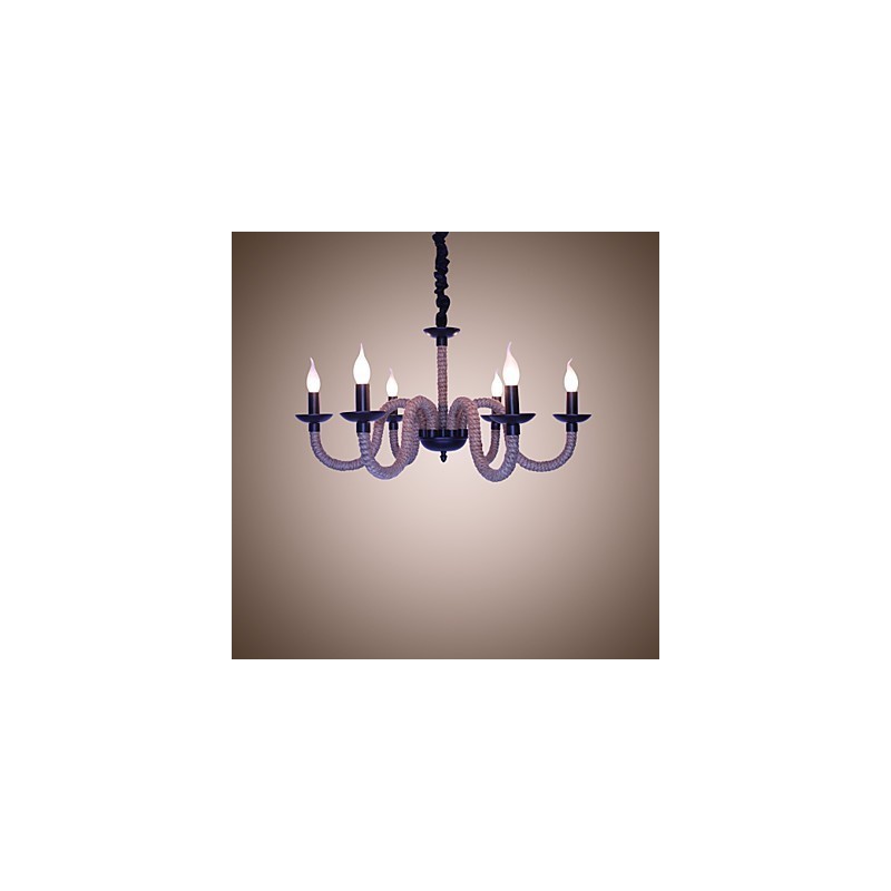 Loft Industrie Wind Vintage Eisen Lampen Geschäfte Kronleuchter Seil Kronleuchter Lichter