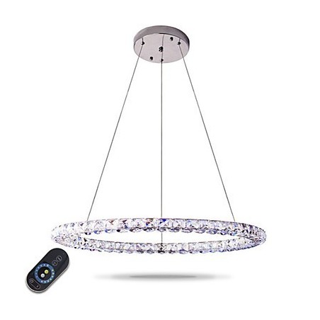 Moderne Ring Kristall Pendelleuchte Moderne Kristall Kronleuchter Deckenleuchte Innenleuchten Dimmbar mit Fernbedienung Moderne Ring Kristall Pendelleuchte Moderne Kristall Kronleuchter Deckenleuchte Innenleuchten Dimmbar mit Fernbedienung