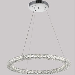 Moderne Ring Kristall Pendelleuchte Moderne Kristall Kronleuchter Deckenleuchte Innenleuchten Dimmbar mit Fernbedienung