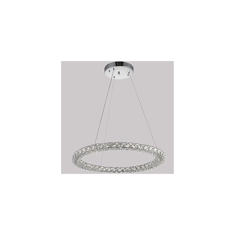 Moderne Ring Kristall Pendelleuchte Moderne Kristall Kronleuchter Deckenleuchte Innenleuchten Dimmbar mit Fernbedienung