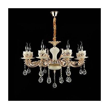 Traditionelle klassische Zinklegierung für Kronleuchter aus Kristall im Mini-Stil mit 8 Glühbirnen Traditionelle klassische Zinklegierung für Kronleuchter aus Kristall im Mini-Stil mit 8 Glühbirnen