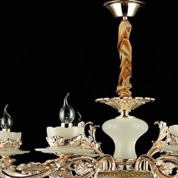 Traditionelle klassische Zinklegierung für Kronleuchter aus Kristall im Mini-Stil mit 8 Glühbirnen