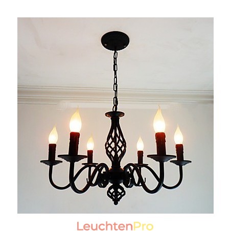 Künstlerisch schick und modern, andere Funktionen für Kerzenstil, Metall, für den Innenbereich, 6 Glühbirnen, Kronleuchter Künstlerisch schick und modern, andere Funktionen für Kerzenstil, Metall, für den Innenbereich, 6 Glühbirnen, Kronleuchter