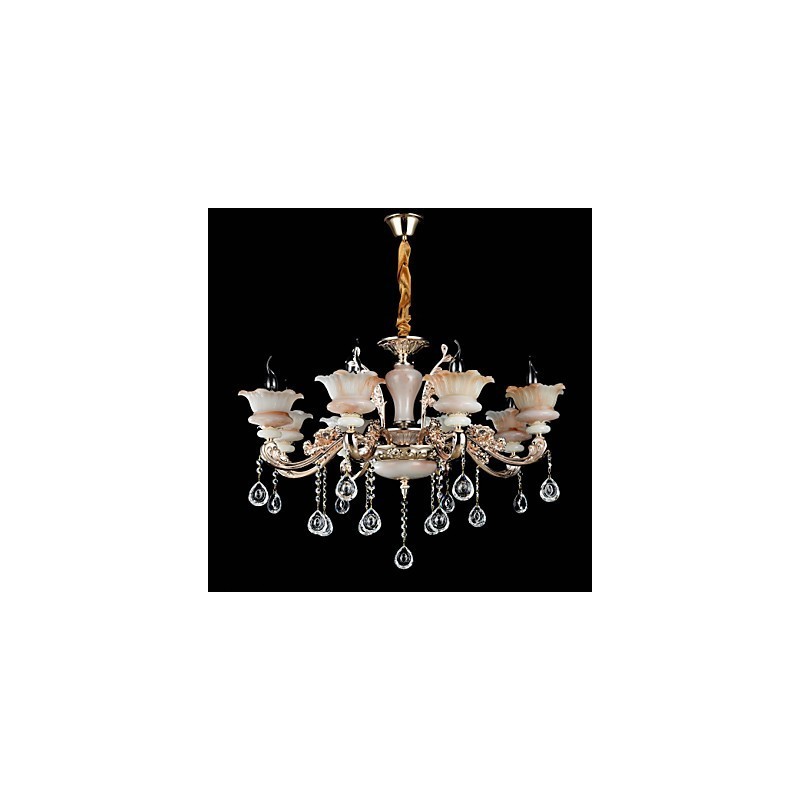 Moderne zeitgenössische traditionelle klassische Zinklegierungsfunktion für Kristall-Mini-Metallpendelleuchte