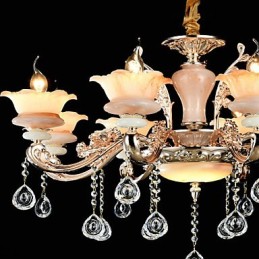 Moderne zeitgenössische traditionelle klassische Zinklegierungsfunktion für Kristall-Mini-Metallpendelleuchte