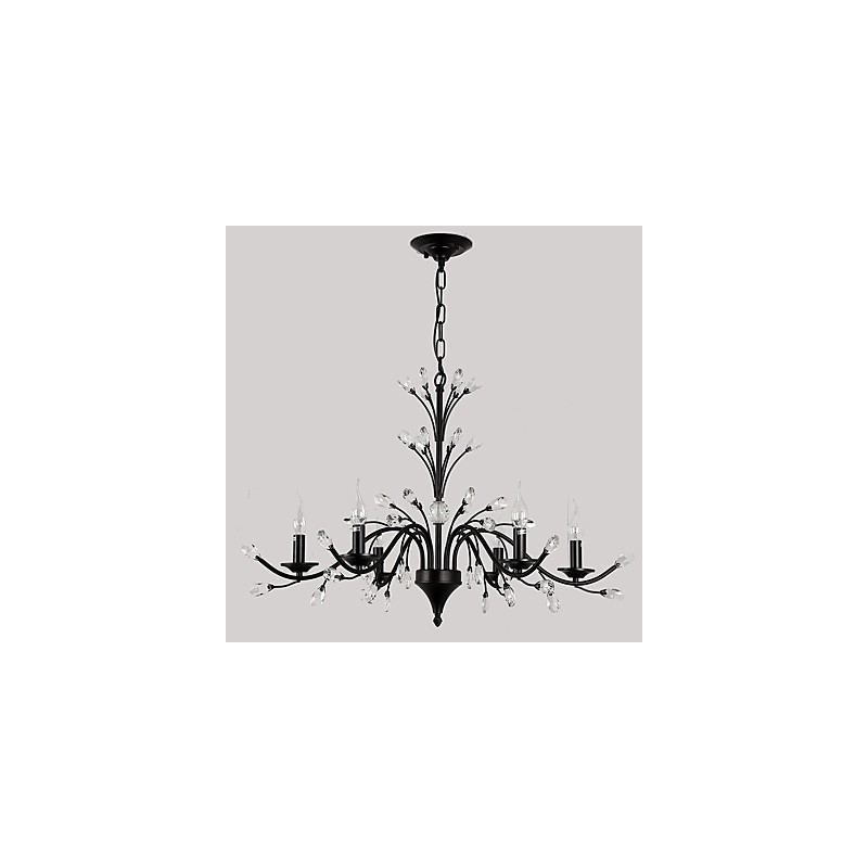 6 Lichter Kristall Kronleuchter Modern Zeitgenössisch Traditionell Klassisch Vintage Retro Country Malerei Feature
