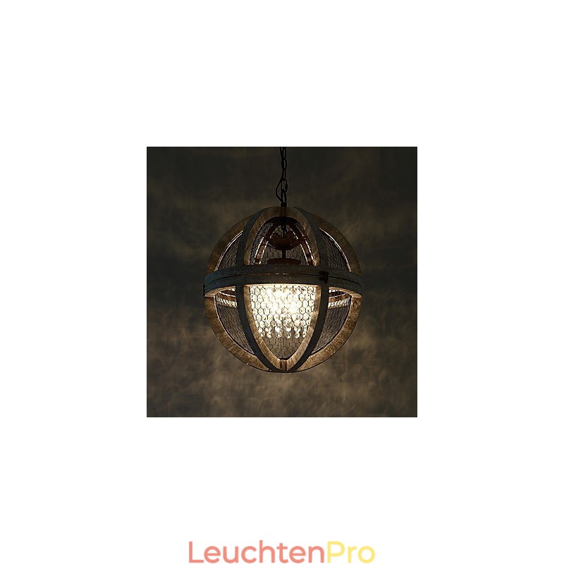 Vintage Metall American Industrial Loft Malerei Farbe Holz Kronleuchter Lampe die Indoor Dekorieren Pendelleuchte