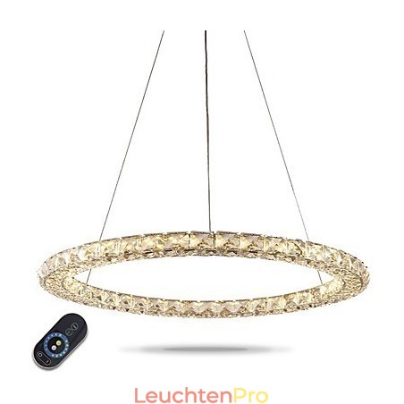 Ring Kristall Pendelleuchte Moderne Kristall Kronleuchter Deckenleuchten Innenleuchten Dimmbar mit Fernbedienung Ring Kristall Pendelleuchte Moderne Kristall Kronleuchter Deckenleuchten Innenleuchten Dimmbar mit Fernbedienung
