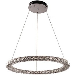 Ring Kristall Pendelleuchte Moderne Kristall Kronleuchter Deckenleuchten Innenleuchten Dimmbar mit Fernbedienung