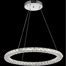 Ring Kristall Pendelleuchte Moderne Kristall Kronleuchter Deckenleuchten Innenleuchten Dimmbar mit Fernbedienung