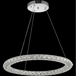 Ring Kristall Pendelleuchte Moderne Kristall Kronleuchter Deckenleuchten Innenleuchten Dimmbar mit Fernbedienung