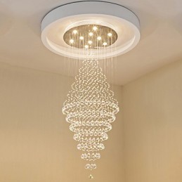 Zeitgenössische Kristall Deckenpendelleuchte Moderner Kronleuchter Home Hängende Beleuchtung Kronleuchter Lampen Leuchten