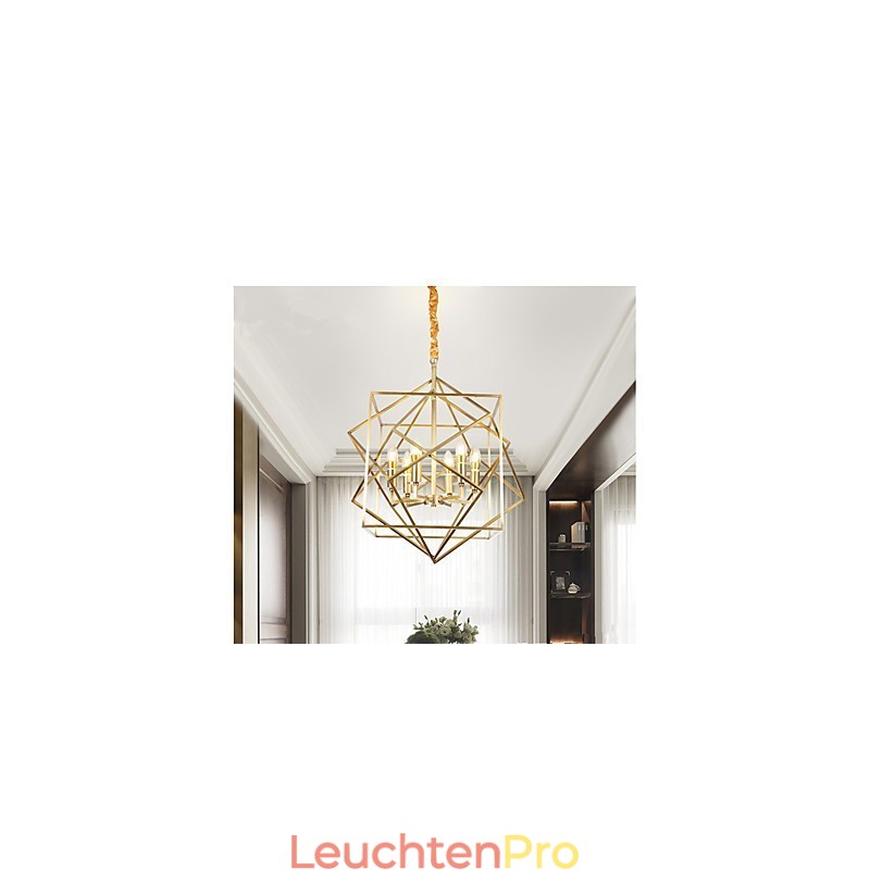 Laterne aus Messing für Designer-Kronleuchter aus Metall