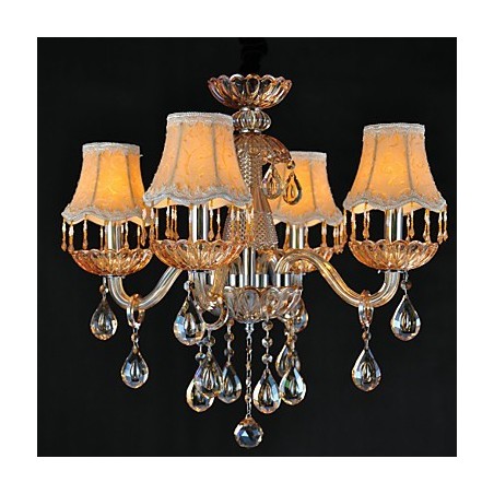Kronleuchter Kristall Retro Glas 4 Licht Kronleuchter Kristall Retro Glas 4 Licht