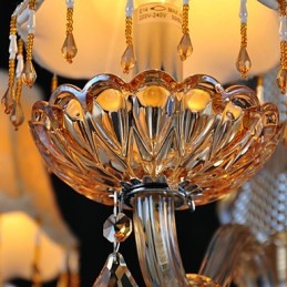 Kronleuchter Kristall Retro Glas 4 Licht