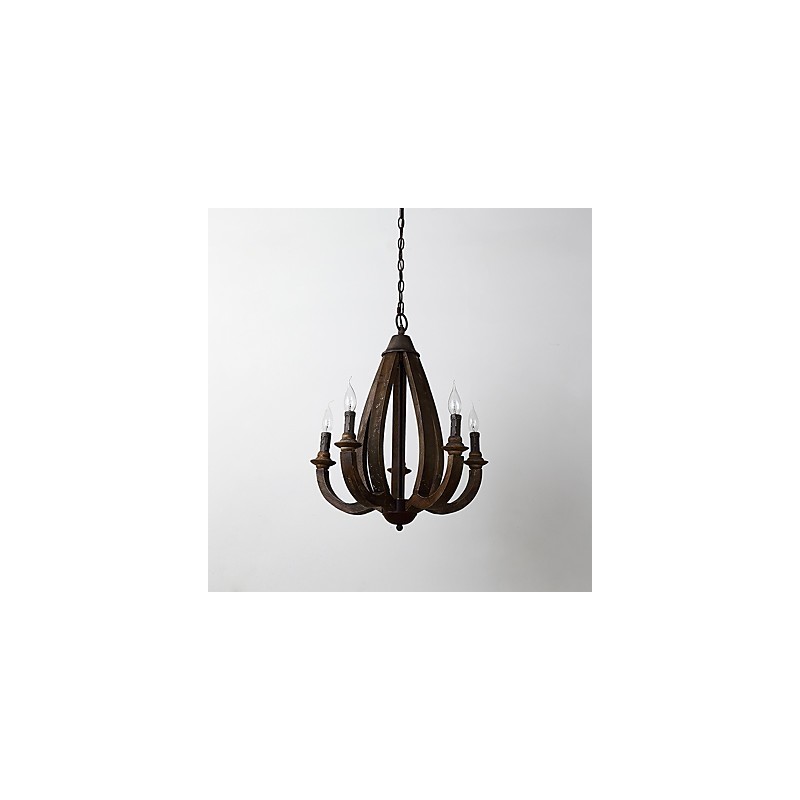 Vintage Malerei Feature Mini Stil Holz Bambus Kronleuchter Lampe die Dekorieren Pendelleuchte