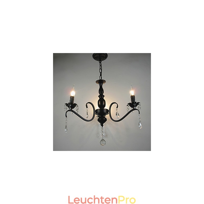 Kristall-Kronleuchter im europäischen Stil Schmiedeeisen Lampe kreative Kerzenlampen und Laternen