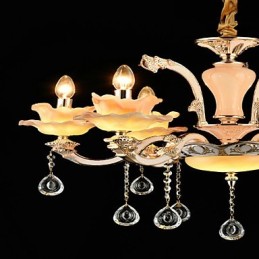 Moderne zeitgenössische traditionelle klassische Zinklegierungsfunktion für Kristall-Mini-Metallpendelleuchte