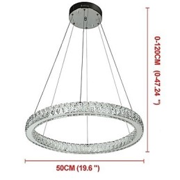 Dimmbare Ring Indoo Deckenleuchte Pendelleuchte Moderne Kronleuchter Beleuchtung Kronleuchter Lampe mit Fernbedienung