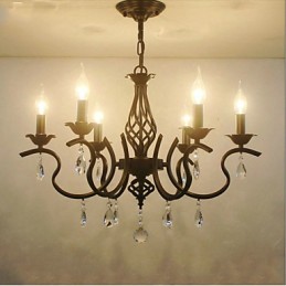 Europäischen Stil Kristall Kronleuchter Esszimmer Lichter Einfache Kreative Kerzen Lampen Und Laternen Neuheit Lightig