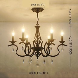 Europäischen Stil Kristall Kronleuchter Esszimmer Lichter Einfache Kreative Kerzen Lampen Und Laternen Neuheit Lightig