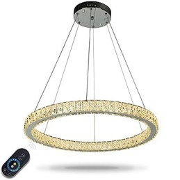Dimmbare Ring Deckenleuchte Pendelleuchte Moderne Kronleuchter Beleuchtung Innenlampe mit Fernbedienung
