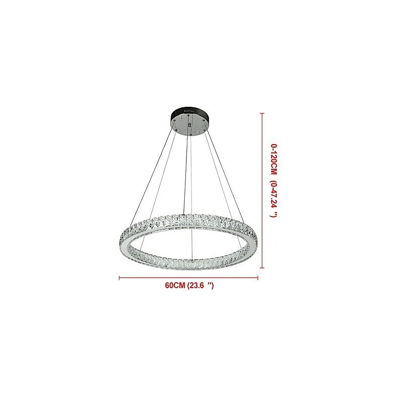 Dimmbare Ring Deckenleuchte Pendelleuchte Moderne Kronleuchter Beleuchtung Innenlampe mit Fernbedienung