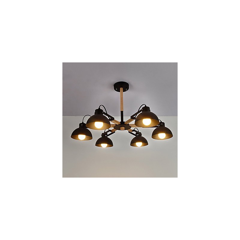 Traditionelle klassische rustikale Lodge Vintage Retro-Malerei-Funktion für Mini-Stil Metall-Kronleuchter