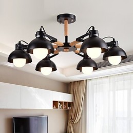 Traditionelle klassische rustikale Lodge Vintage Retro-Malerei-Funktion für Mini-Stil Metall-Kronleuchter