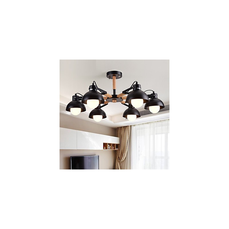 Traditionelle klassische rustikale Lodge Vintage Retro-Malerei-Funktion für Mini-Stil Metall-Kronleuchter