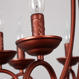 8 Lichter Kronleuchter Modern Zeitgenössisch Traditionell Lodge Vintage Retro Country Malerei Feature für Kristall Metall