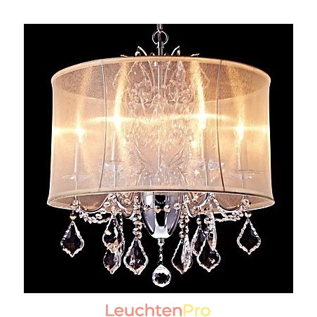 Moderne zeitgenössische traditionelle klassische Landhaus-Chrom-Funktion für Kristall-Mini-Designer-Metall-Kronleuchter