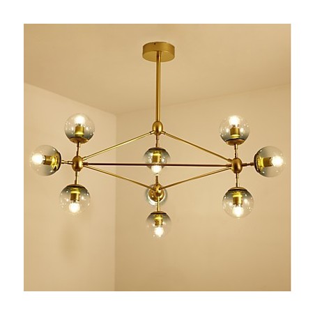 Zehn Licht Post Moderne Europa Stil Modo Metall Glas Pendelleuchte das Foyer Schmücken Industrielle Kronleuchter Lampe Zehn Licht Post Moderne Europa Stil Modo Metall Glas Pendelleuchte das Foyer Schmücken Industrielle Kronleuchter Lampe
