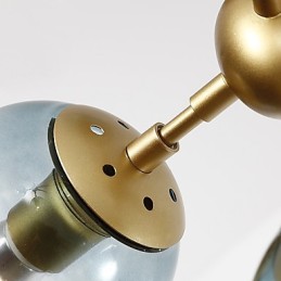 Zehn Licht Post Moderne Europa Stil Modo Metall Glas Pendelleuchte das Foyer Schmücken Industrielle Kronleuchter Lampe