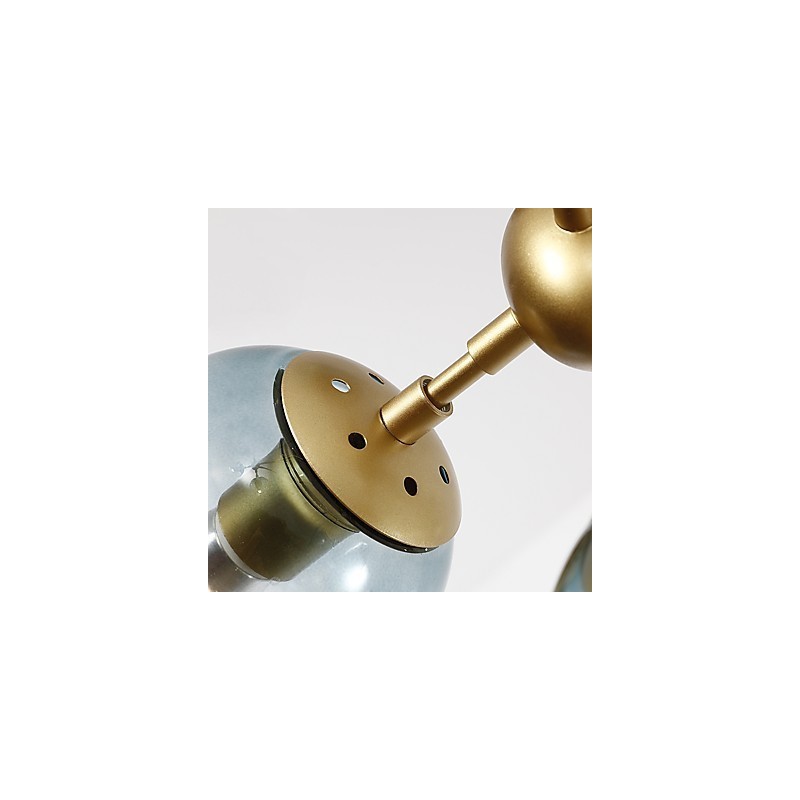 Zehn Licht Post Moderne Europa Stil Modo Metall Glas Pendelleuchte das Foyer Schmücken Industrielle Kronleuchter Lampe