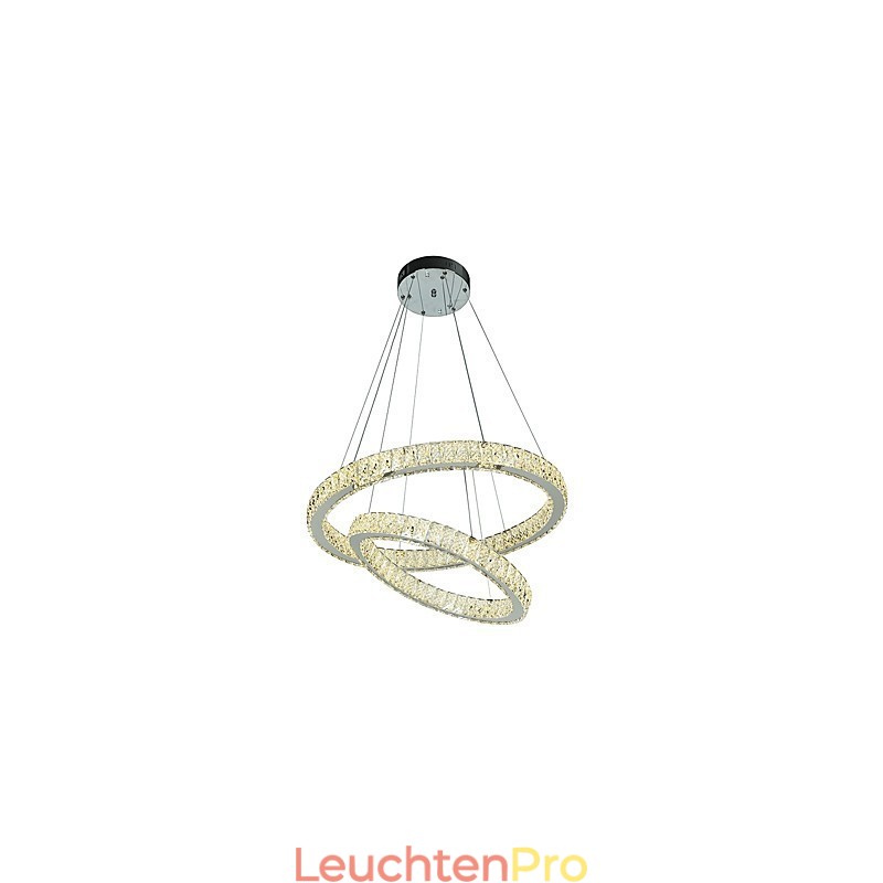 Indoor Kristall Kronleuchter Moderne Pendelleuchte Deckenleuchte Dimmbare Beleuchtung Lampe mit Fernbedienung
