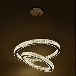 Indoor Kristall Kronleuchter Moderne Pendelleuchte Deckenleuchte Dimmbare Beleuchtung Lampe mit Fernbedienung