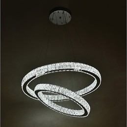 Indoor Kristall Kronleuchter Moderne Pendelleuchte Deckenleuchte Dimmbare Beleuchtung Lampe mit Fernbedienung