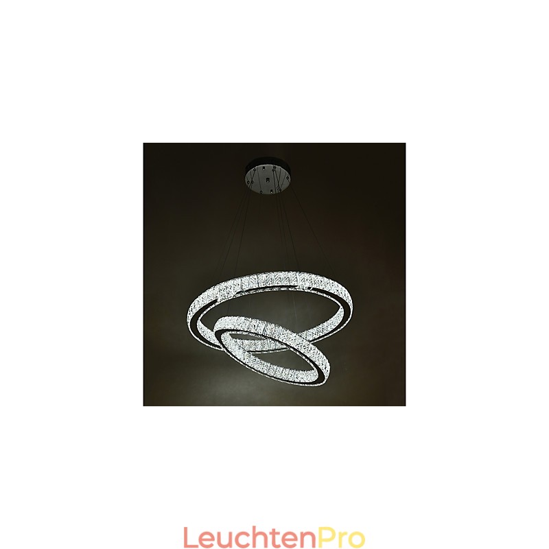 Indoor Kristall Kronleuchter Moderne Pendelleuchte Deckenleuchte Dimmbare Beleuchtung Lampe mit Fernbedienung