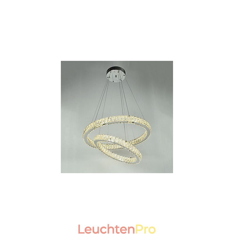 Indoor Kristall Kronleuchter Moderne Pendelleuchte Deckenleuchte Dimmbare Beleuchtung Lampe mit Fernbedienung