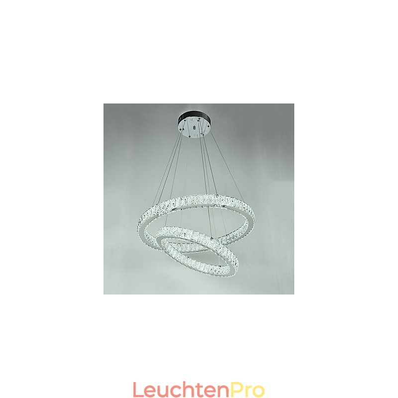 Indoor Kristall Kronleuchter Moderne Pendelleuchte Deckenleuchte Dimmbare Beleuchtung Lampe mit Fernbedienung