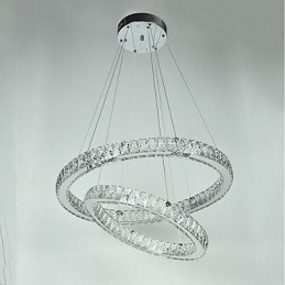 Indoor Kristall Kronleuchter Moderne Pendelleuchte Deckenleuchte Dimmbare Beleuchtung Lampe mit Fernbedienung