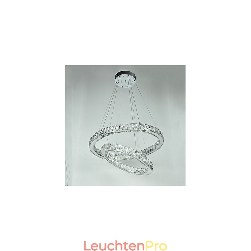 Indoor Kristall Kronleuchter Moderne Pendelleuchte Deckenleuchte Dimmbare Beleuchtung Lampe mit Fernbedienung