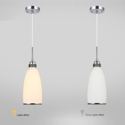 1 Licht Moderne zeitgenössische integrierte Metall-Pendelleuchte