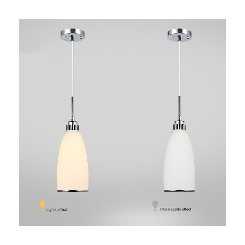 1 Licht Moderne zeitgenössische integrierte Metall-Pendelleuchte